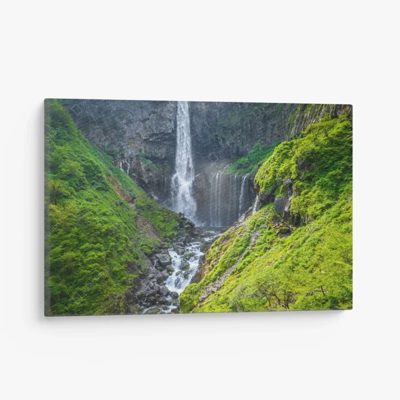 Leinwandbild Kegon wasserfall Nikko landschaft – Wallnifity®