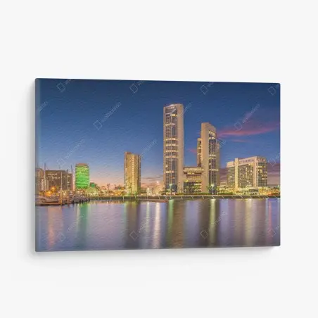Leinwandbild Corpus Christi skyline bei dämmerung – Wallnifity®