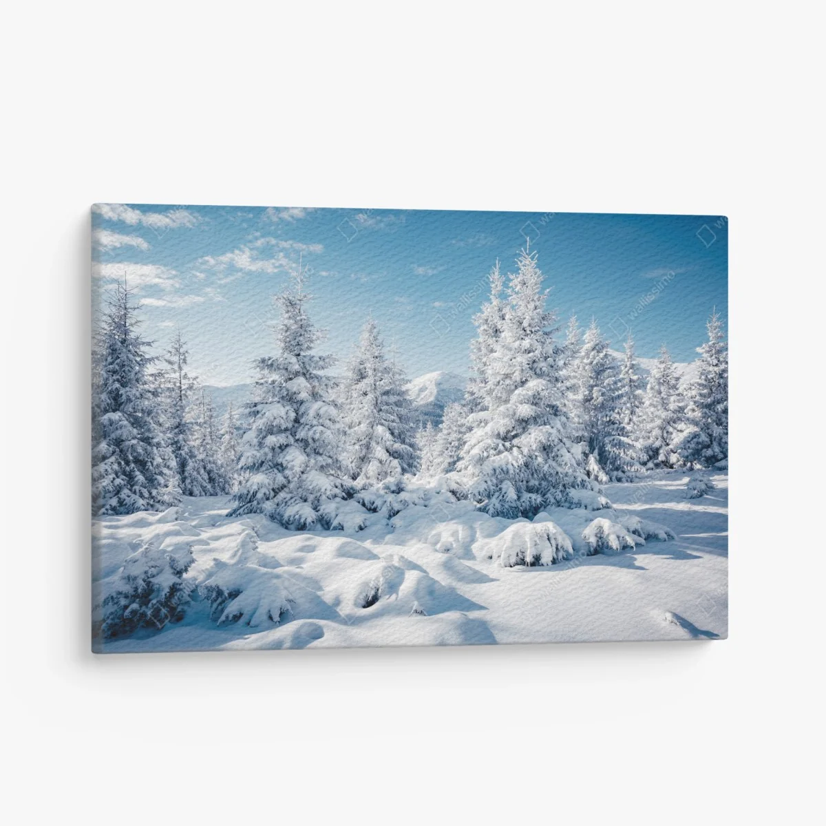 Leinwandbild winterruhe in den Karpaten – Wallnifity® Leinwandbild winterruhe in den Karpaten – Wallnifity®
