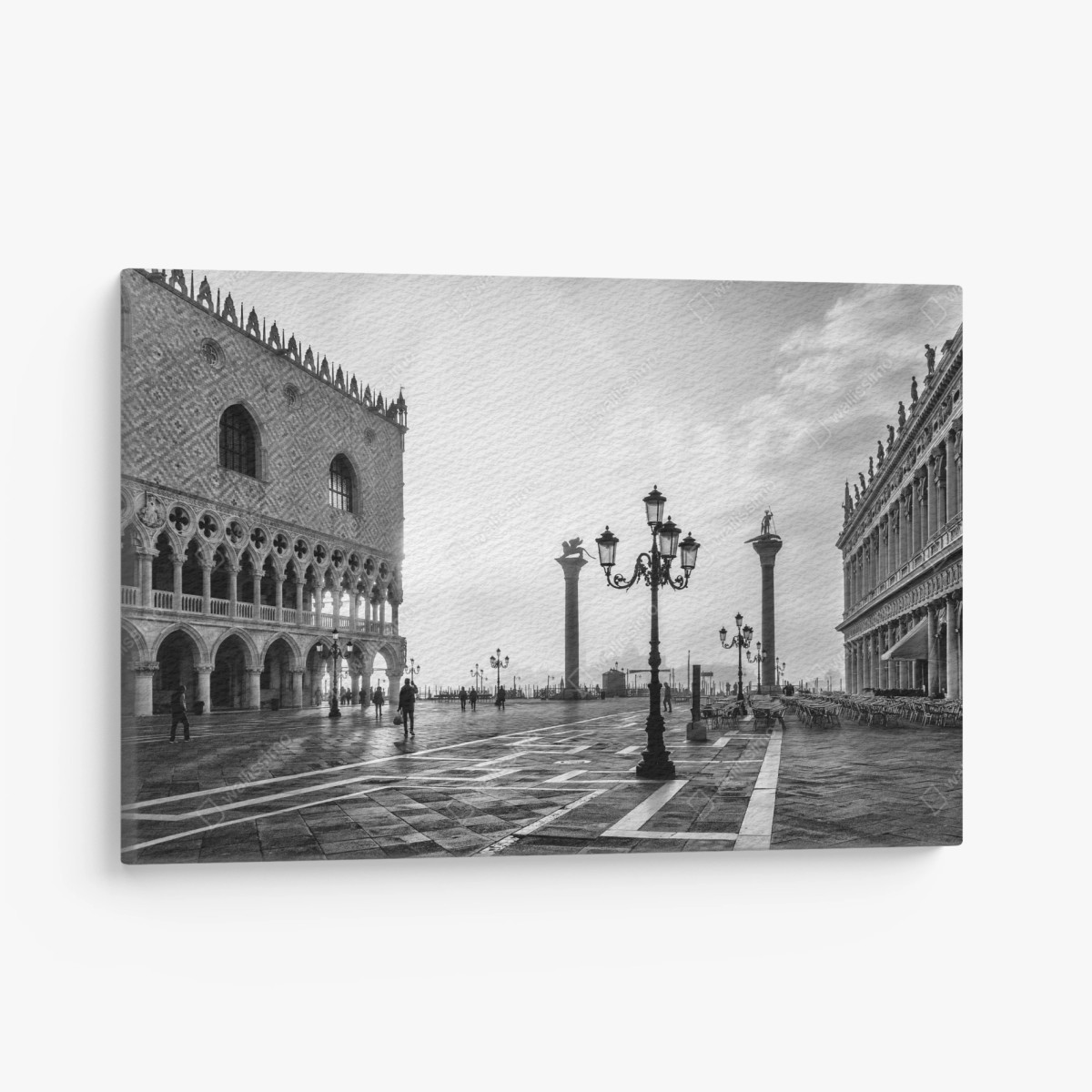 Leinwandbild Markusplatz im nebel – Wallnifity®