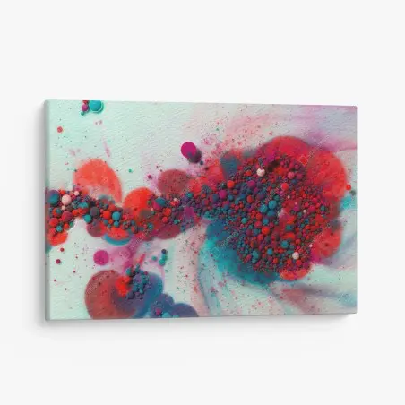 Leinwandbild lebendige marmorierte farbexplosion – Wallnifity®