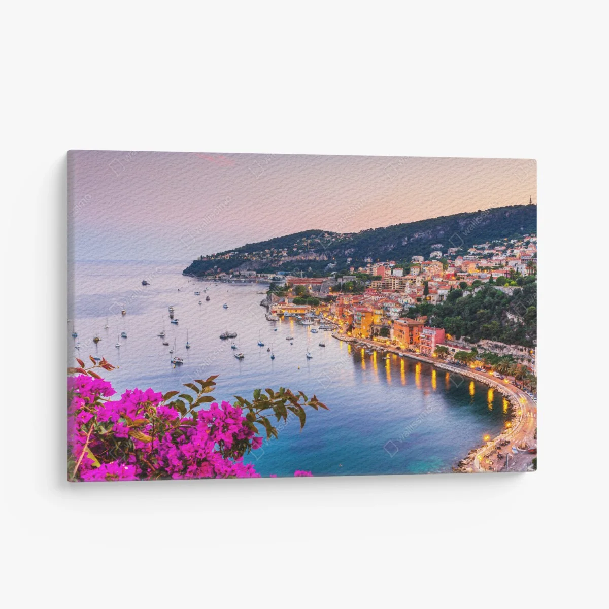 Leinwandbild sonnenuntergang über Villefranche-sur-Mer – Wallnifity® Leinwandbild sonnenuntergang über Villefranche-sur-Mer – Wallnifity®