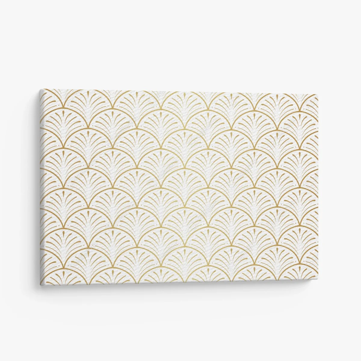 Leinwandbild goldenes art deco fächermuster – Wallnifity® Leinwandbild goldenes art deco fächermuster – Wallnifity®