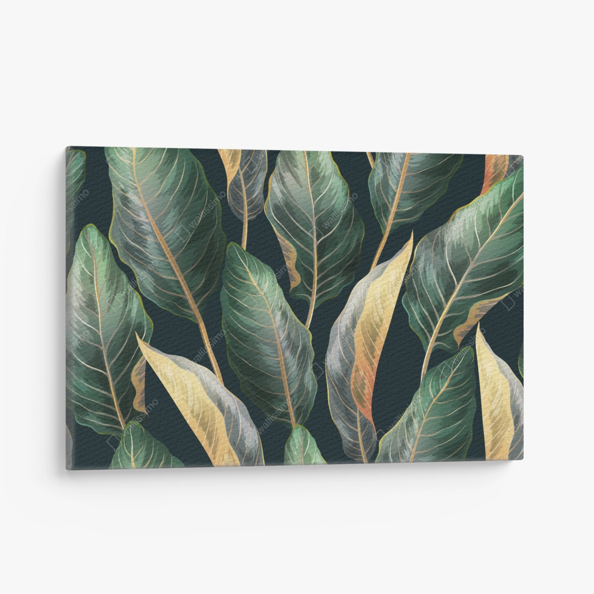 Leinwandbild vintage tropisches blättermuster – Wallnifity®