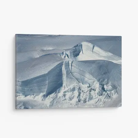 Leinwandbild gletscherlandschaft mit tiefen spalten – Wallnifity®