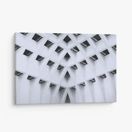 Leinwandbild geometrisches gewölbtes deckenmuster – Wallnifity®