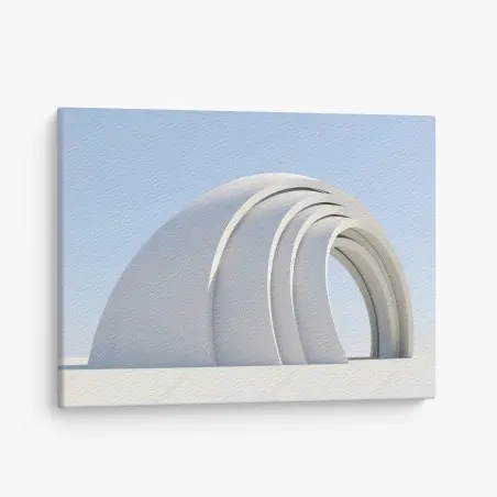 Leinwandbild minimalistische bogenskulptur – Wallnifity®