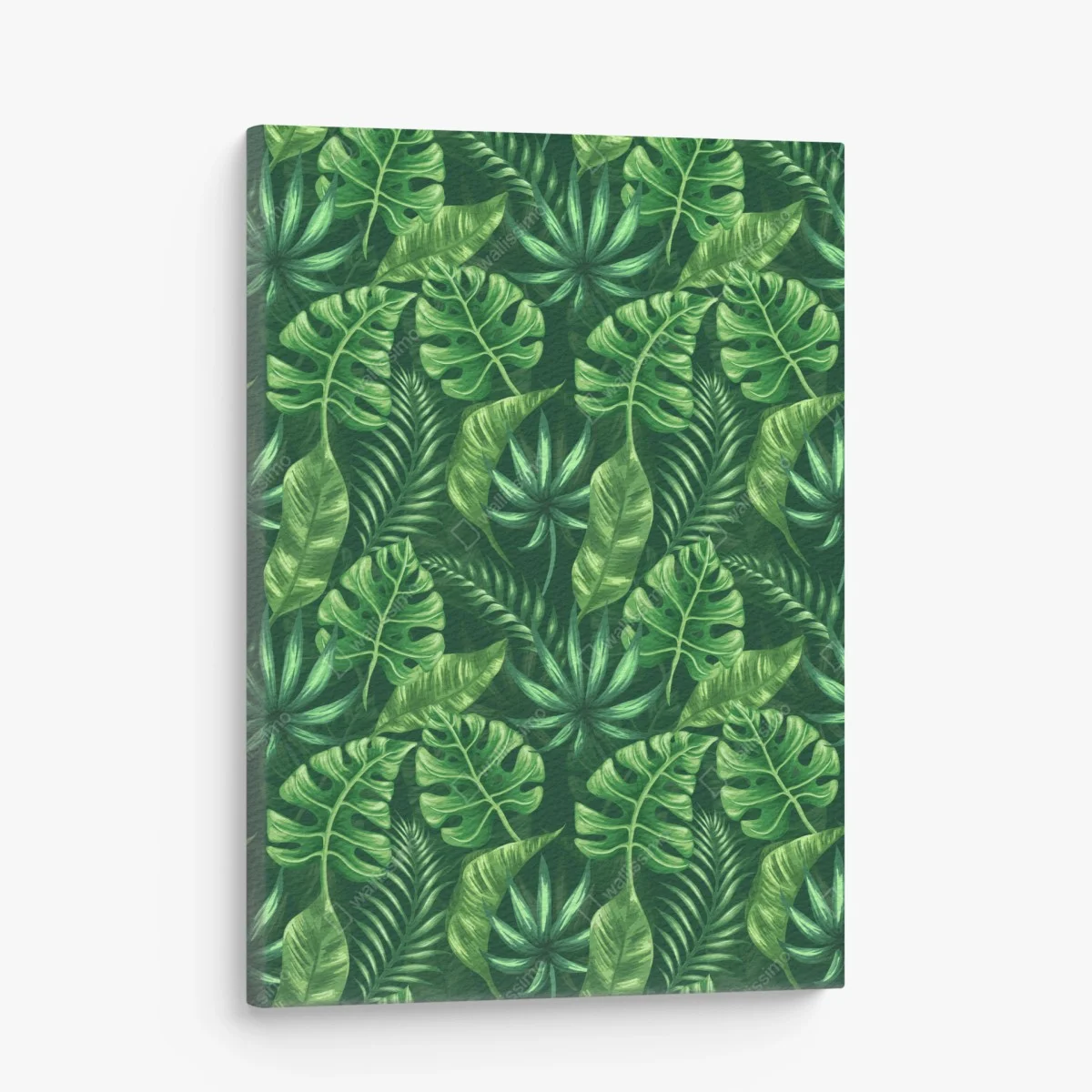 Leinwandbild tropisches monstera blattmuster – Wallnifity® Leinwandbild tropisches monstera blattmuster – Wallnifity®