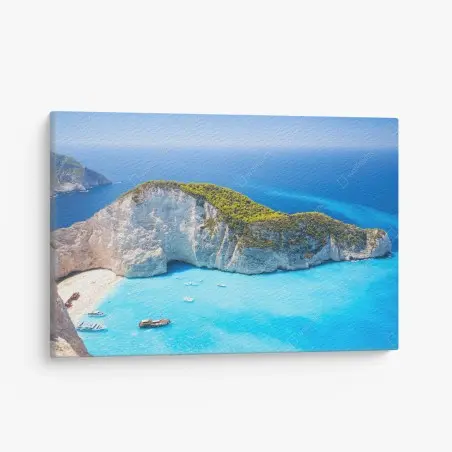 Leinwandbild Navagio-Bucht türkisblauer strand, Zakynthos – Wallnifity®