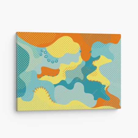 Leinwandbild lebendige abstrakte pop-art-komposition – Wallnifity®