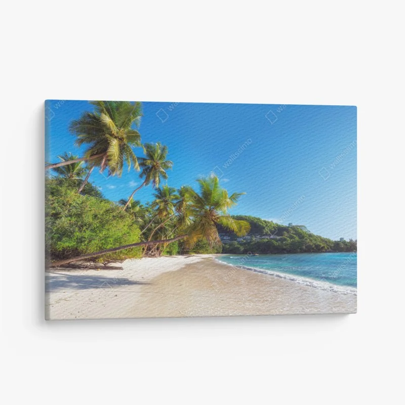 Leinwandbild tropischer palmstrand