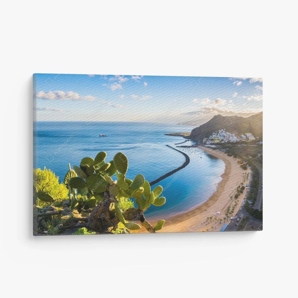 Leinwandbild sonniger strand Las Teresitas panorama – Wallnifity® Leinwandbild sonniger strand Las Teresitas panorama – Wallnifity®