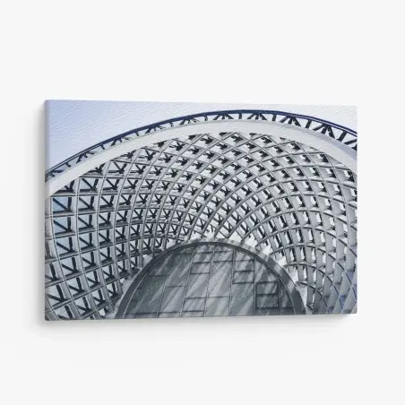 Leinwandbild geometrischer bogen moderner architektur – Wallnifity®