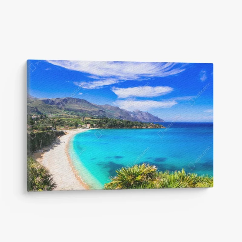 Leinwandbild türkisstrand küstenlandschaft