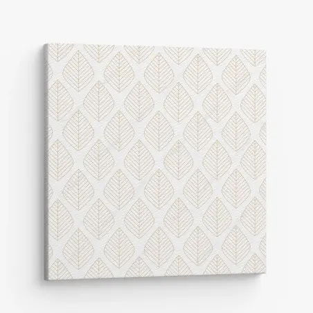 Leinwandbild elegantes goldenes geometrisches blattmuster – Wallnifity®