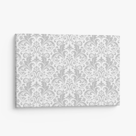 Leinwandbild elegantes graues damastmuster – Wallnifity®