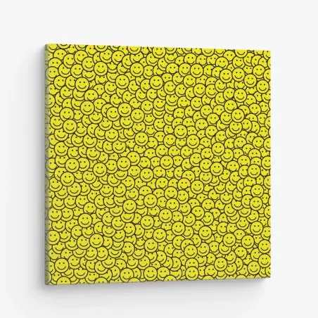 Leinwandbild fröhliches smiley muster – Wallnifity®