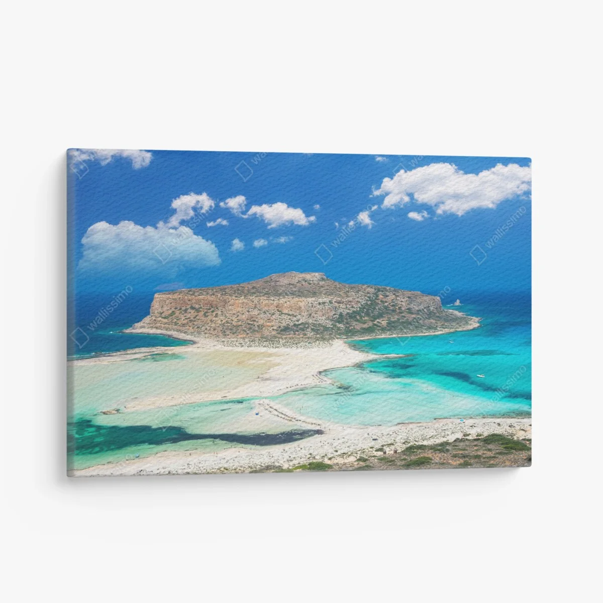 Leinwandbild Balos strand und türkislagune – Wallnifity® Leinwandbild Balos strand und türkislagune – Wallnifity®