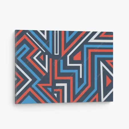Leinwandbild fette geometrische linien – Wallnifity®