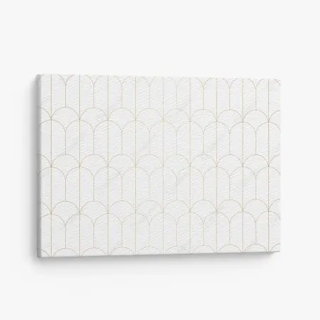 Leinwandbild goldenes art deco bogenmuster – Wallnifity®