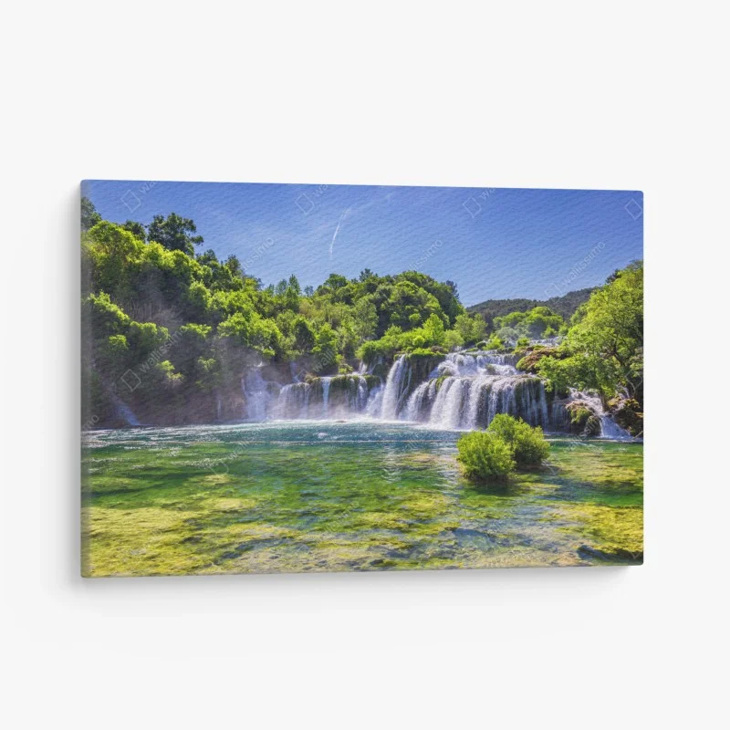 Leinwandbild Skradinski Buk wasserfall im Krka Nationalpark – Wallnifity®