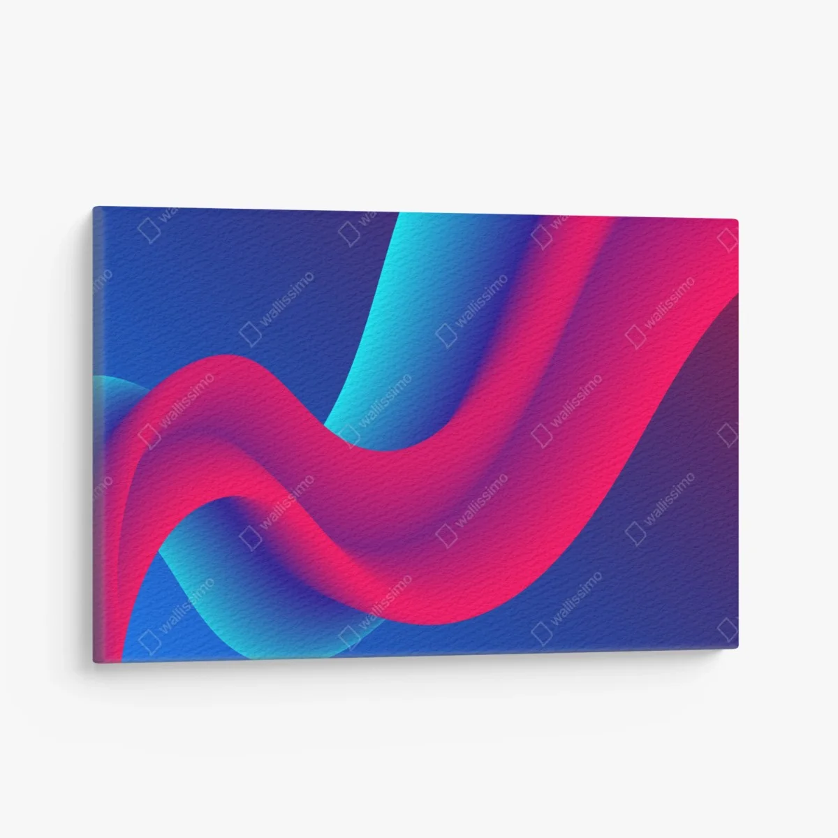 Leinwandbild leuchtende fließende verlaufswellen – Wallnifity® Leinwandbild leuchtende fließende verlaufswellen – Wallnifity®