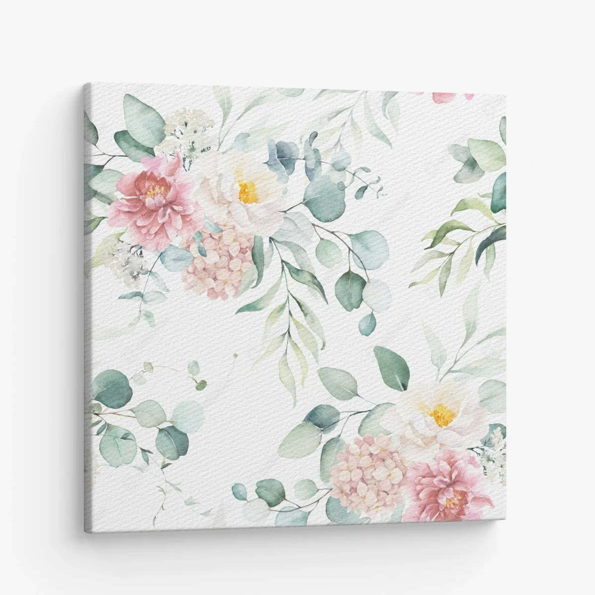 Leinwandbild zarter aquarellblumenstrauß – Wallnifity® Leinwandbild zarter aquarellblumenstrauß – Wallnifity®
