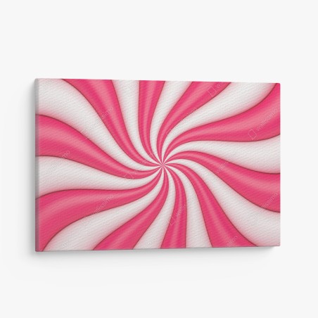 Leinwandbild rosa bonbonspirale – Wallnifity®