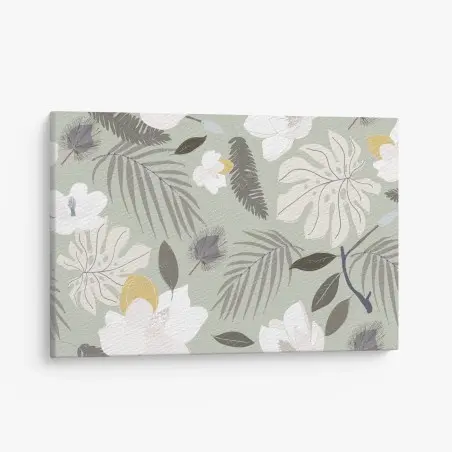 Leinwandbild zartes pastell botanikmuster – Wallnifity®