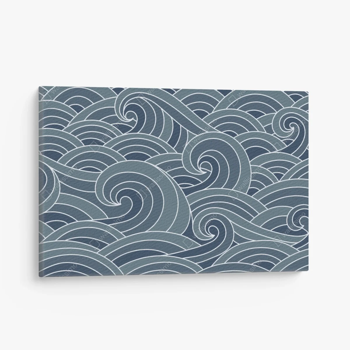 Leinwandbild stilisiertes wellenmuster – Wallnifity® Leinwandbild stilisiertes wellenmuster – Wallnifity®