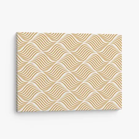 Leinwandbild goldenes wellenmuster wanddeko – Wallnifity®