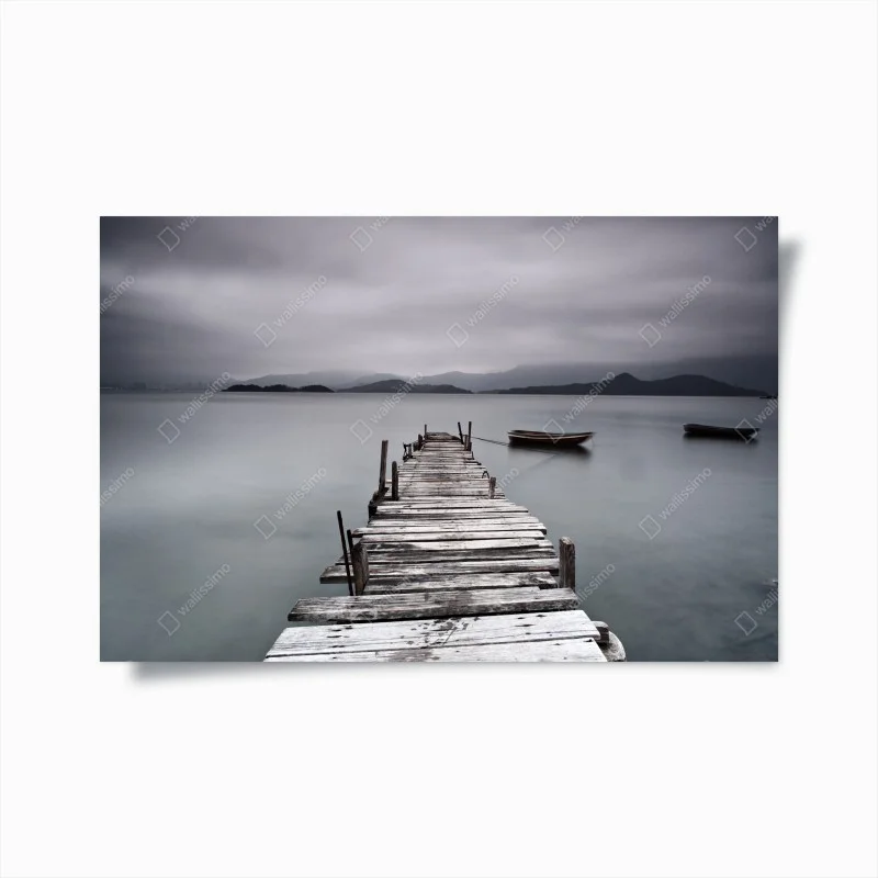 Poster ruhige seebrücke über stillem meer – Wallnifity®