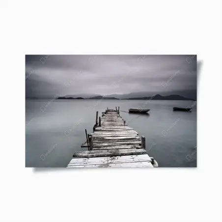 Poster ruhige seebrücke über stillem meer – Wallnifity®