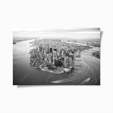 Poster Manhattan skyline aus der luft – Wallnifity®