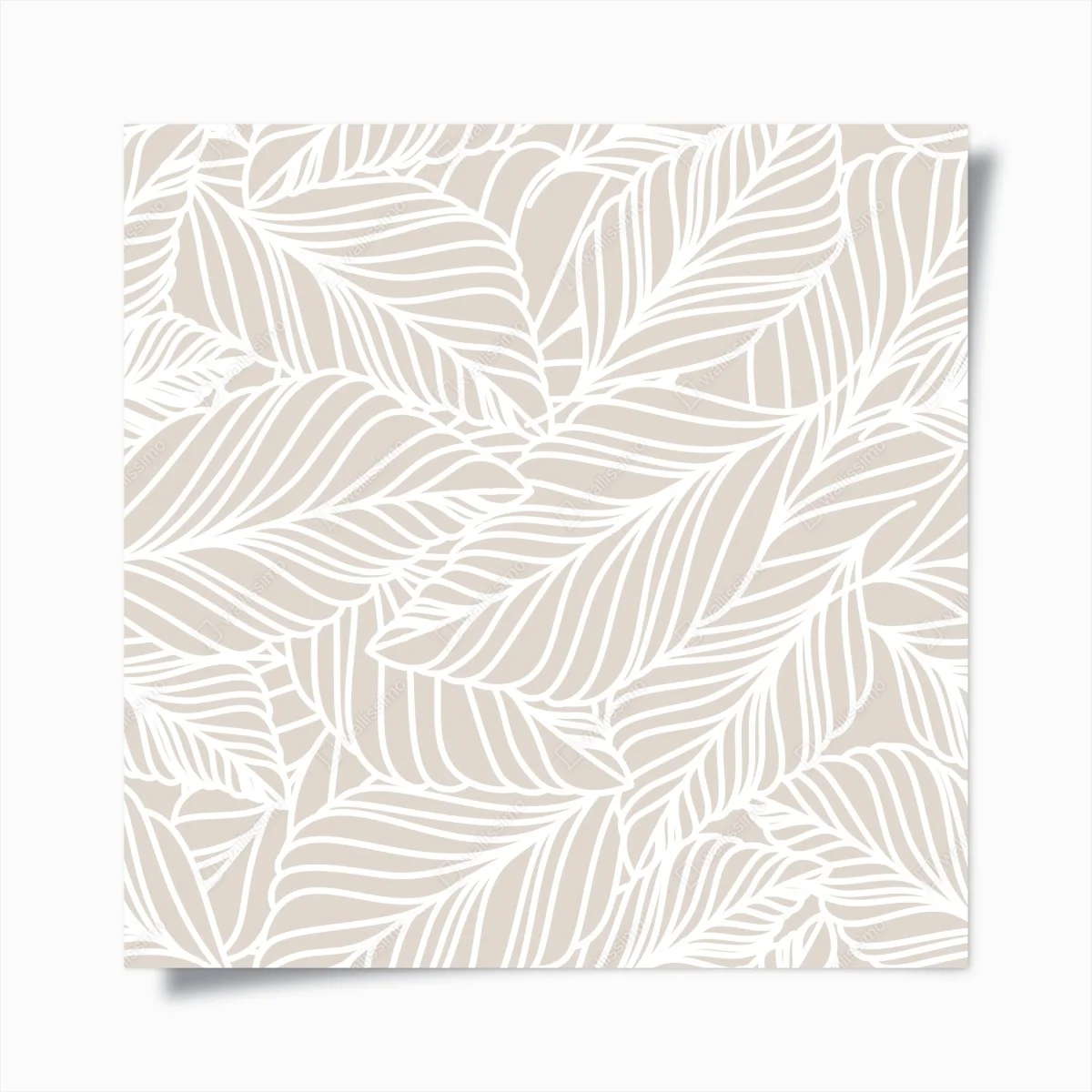 Poster beige botanisches blattmuster – Wallnifity® Poster beige botanisches blattmuster – Wallnifity®