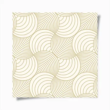 Poster goldenes art deco kreismuster – Wallnifity®