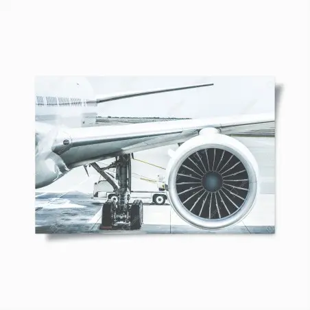 Poster nahaufnahme triebwerk am terminal – Wallnifity®