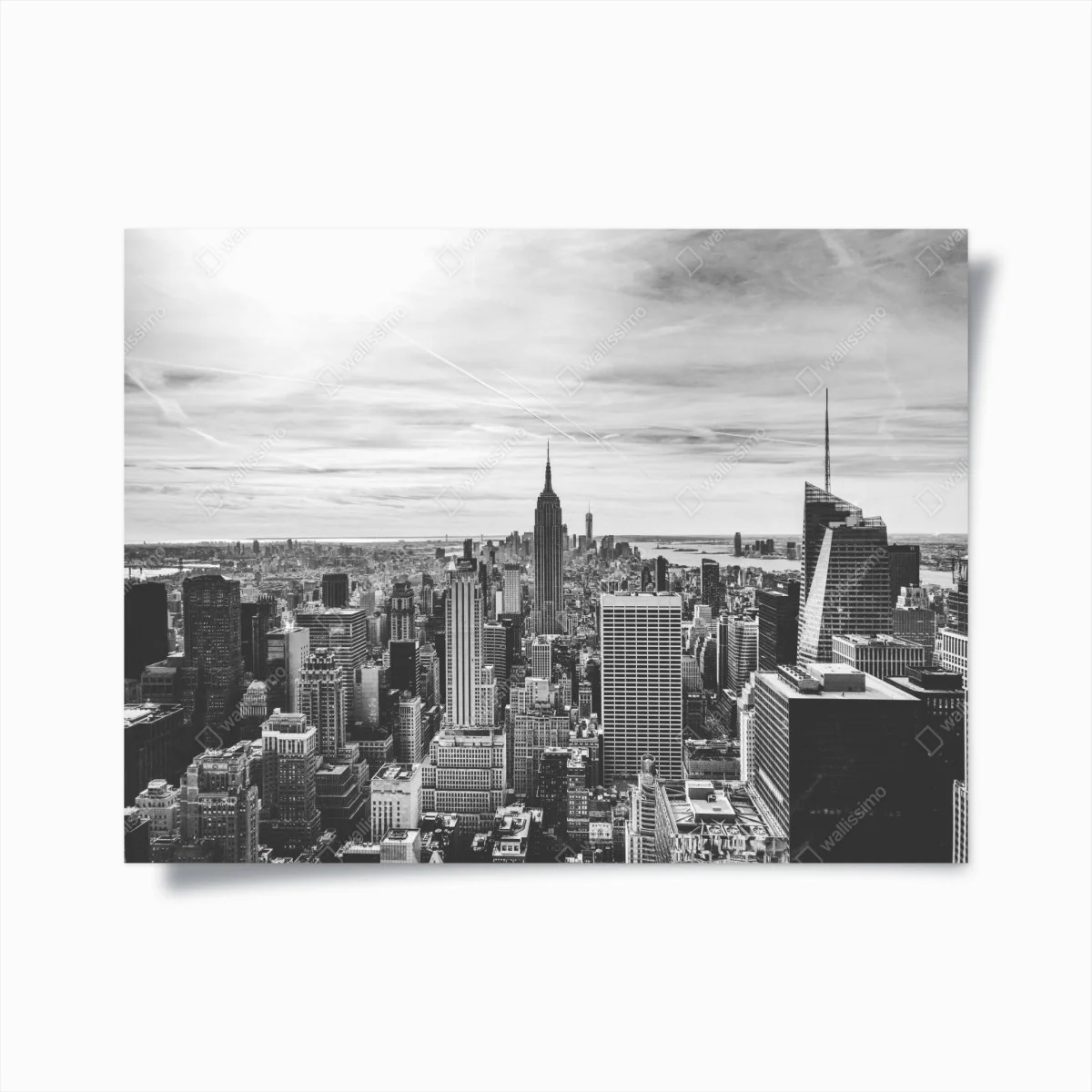 Poster panorama von New York in graustufen – Wallnifity® Poster panorama von New York in graustufen – Wallnifity®