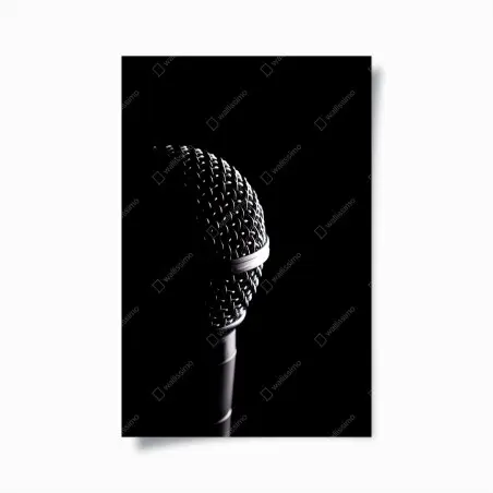 Poster dramatische mikrofon-nahaufnahme – Wallnifity®