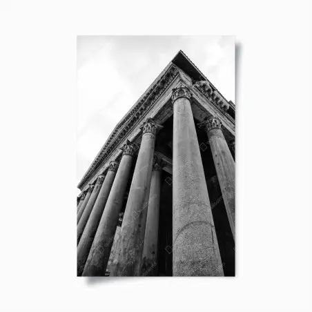 Poster majestätische säulen des Pantheon in Rom – Wallnifity®