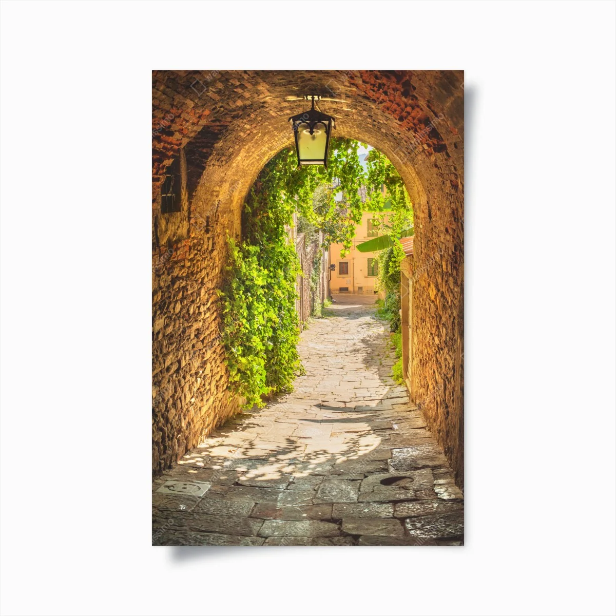 Poster sonnige gasse in der Toskana – Wallnifity® Poster sonnige gasse in der Toskana – Wallnifity®