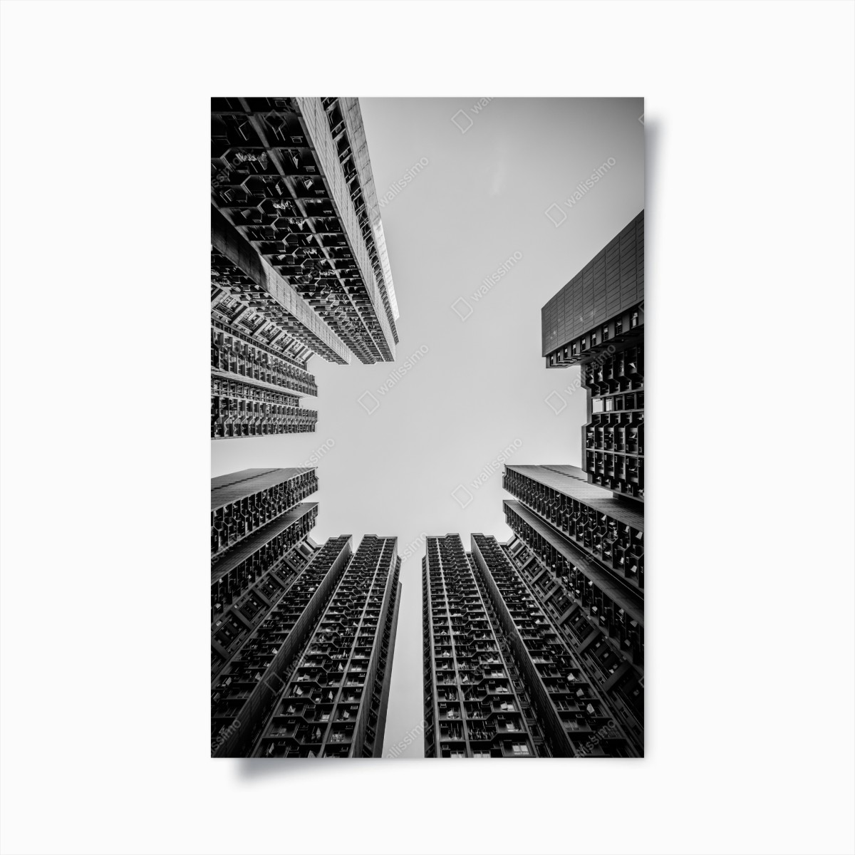 Poster städtische perspektive hochhäuser – Wallnifity®