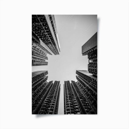 Poster städtische perspektive hochhäuser – Wallnifity®