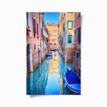 Poster Venedig kanal und spiegelungen – Wallnifity®