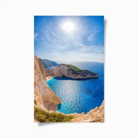Poster sonnenklippen am Navagio strand, Zakynthos – Wallnifity®