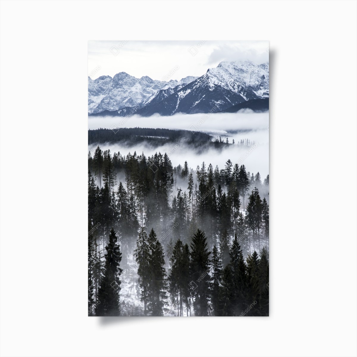 Poster Tatra im winternebel – Wallnifity®