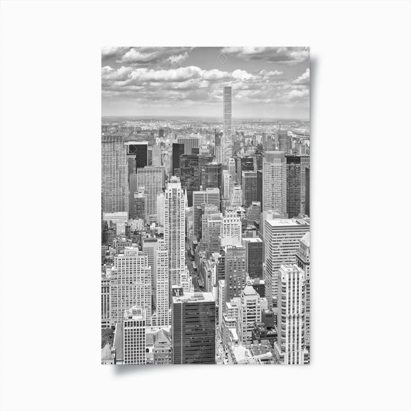 Poster panorama von New York in schwarzweiß