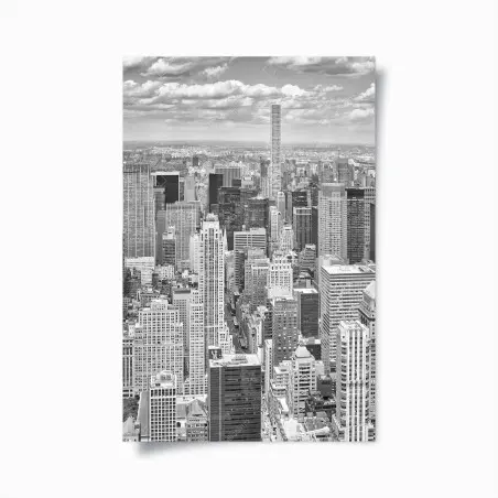 Poster panorama von New York in schwarzweiß – Wallnifity®