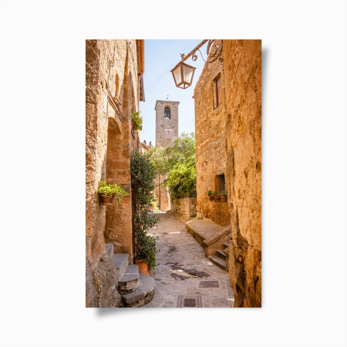 Poster sonnige gasse in Civita di Bagnoregio – Wallnifity® Poster sonnige gasse in Civita di Bagnoregio – Wallnifity®