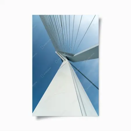Poster aufsteigende linien: moderner brückenpylon – Wallnifity®